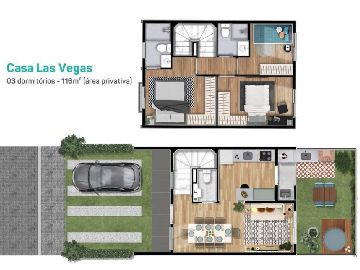 CASA LAS VEGAS 03 DORMIT�RIOS