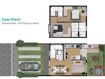 CASA MIAMI 02 DORMIT�RIOS