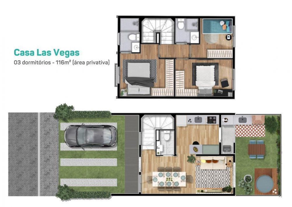 CASA LAS VEGAS 03 DORMIT�RIOS