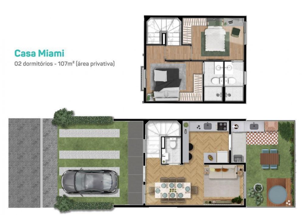 CASA MIAMI 02 DORMIT�RIOS