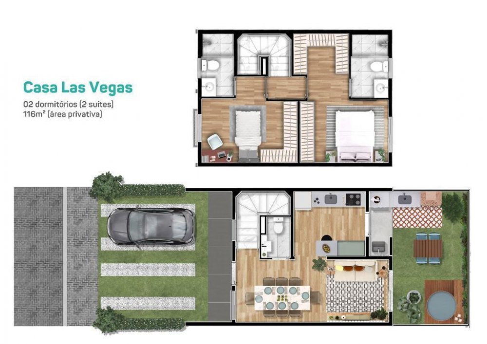 CASA LAS VEGAS 02 DORMIT�RIOS